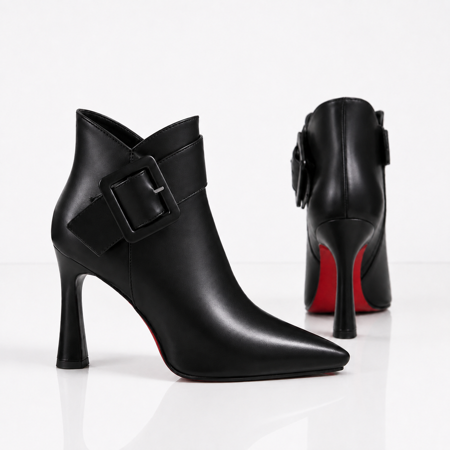Raina - Bottines en cuir à boucle