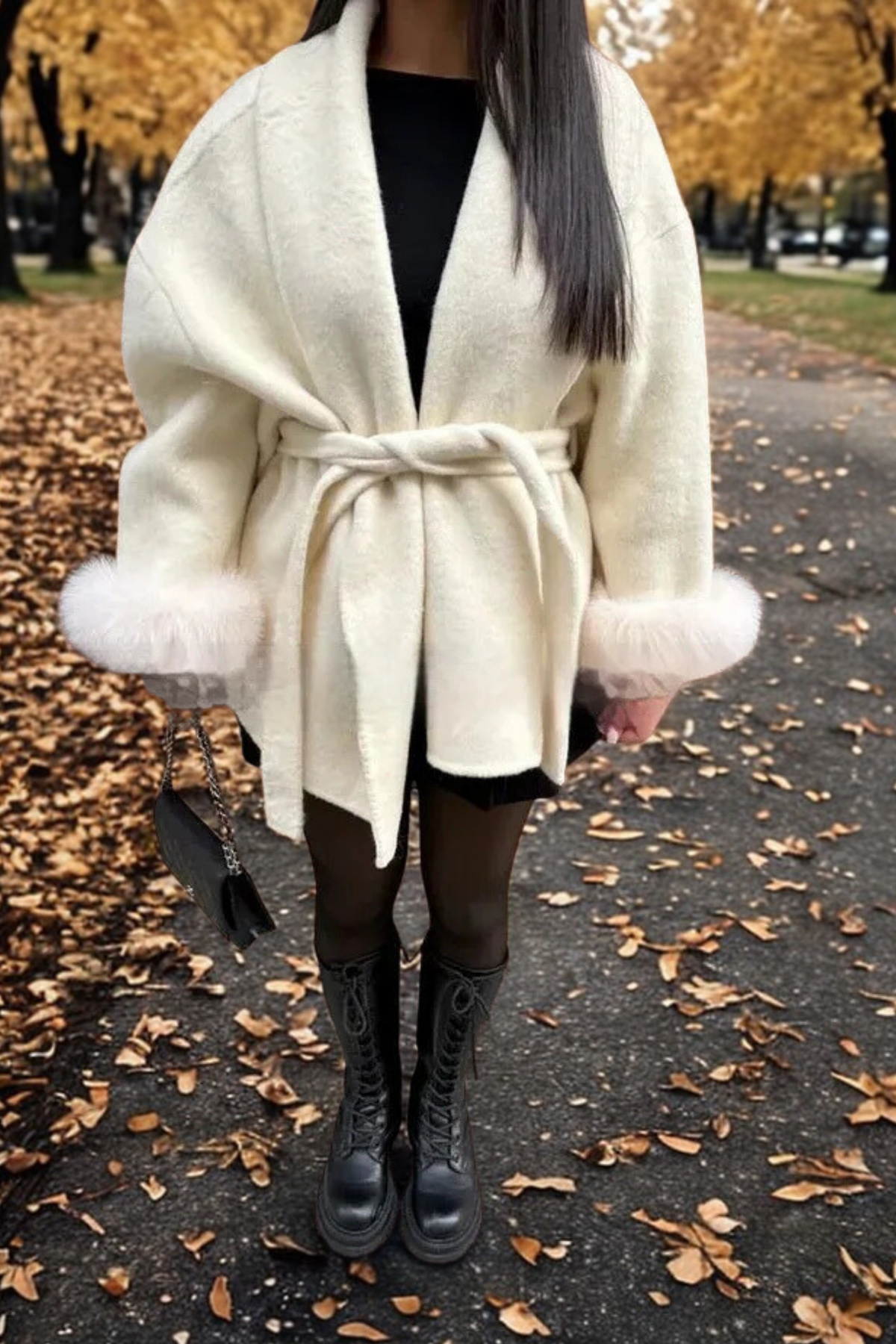 DELAUNAY | Manteau Fourrure Manche