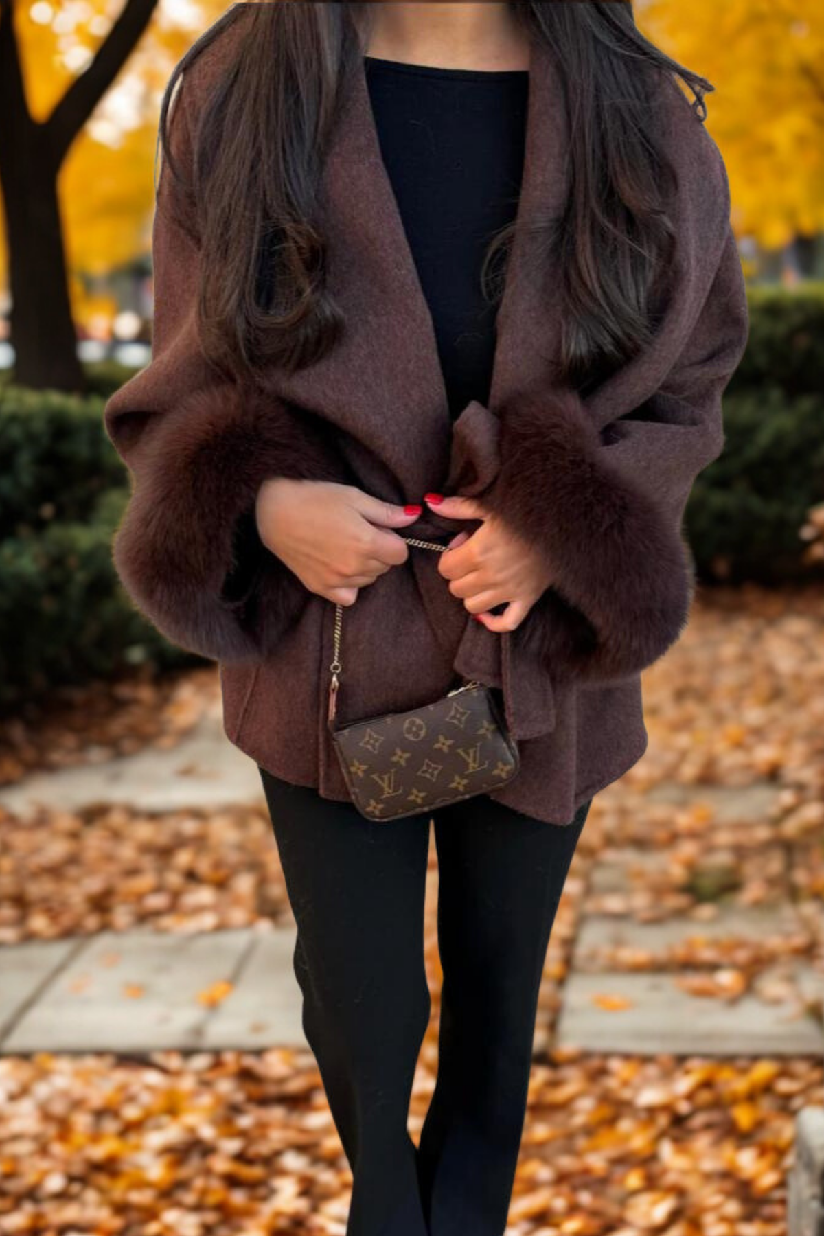 DELAUNAY | Manteau Fourrure Manche