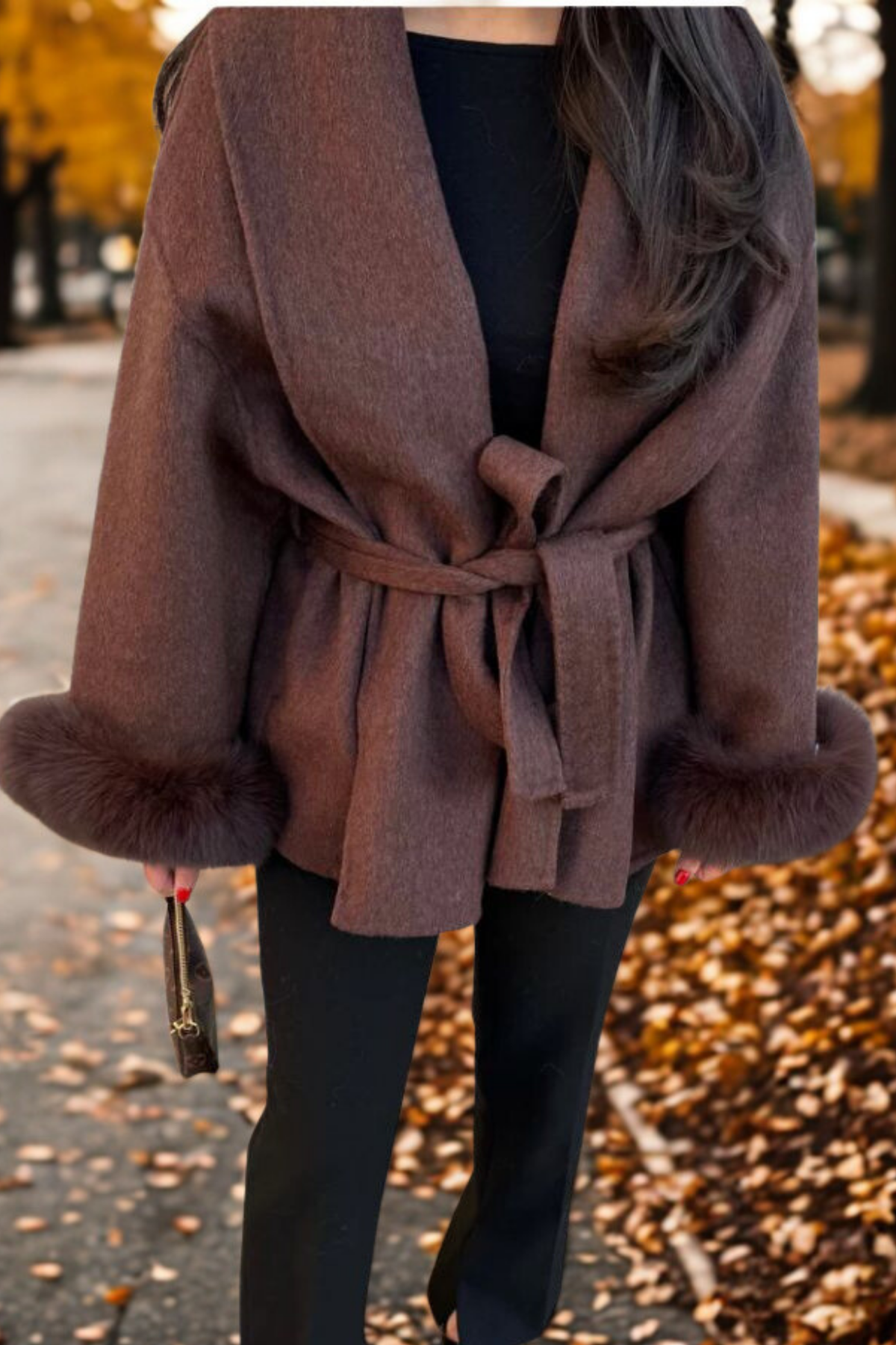 DELAUNAY | Manteau Fourrure Manche