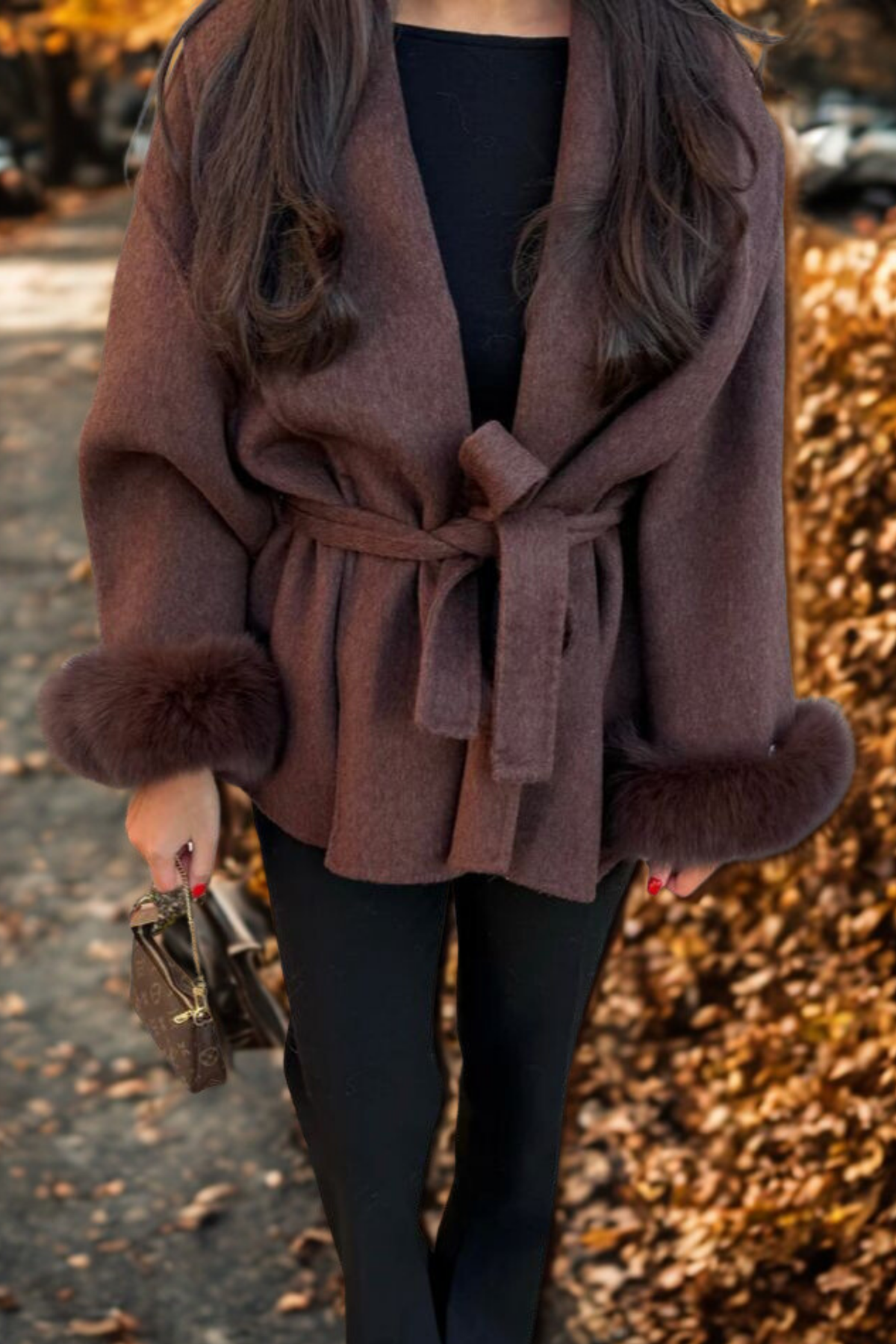 DELAUNAY | Manteau Fourrure Manche