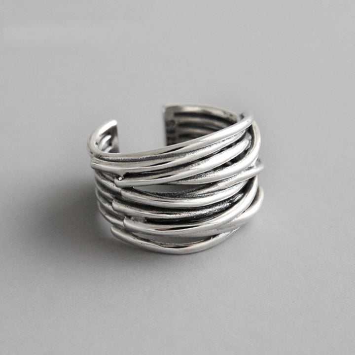 Delaunay | BAGUE AJUSTABLE EN ARGENT À COUCHES