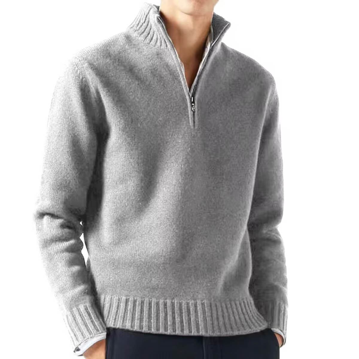 DELAUNAY | Dolcevita en Laine avec Zip pour Homme