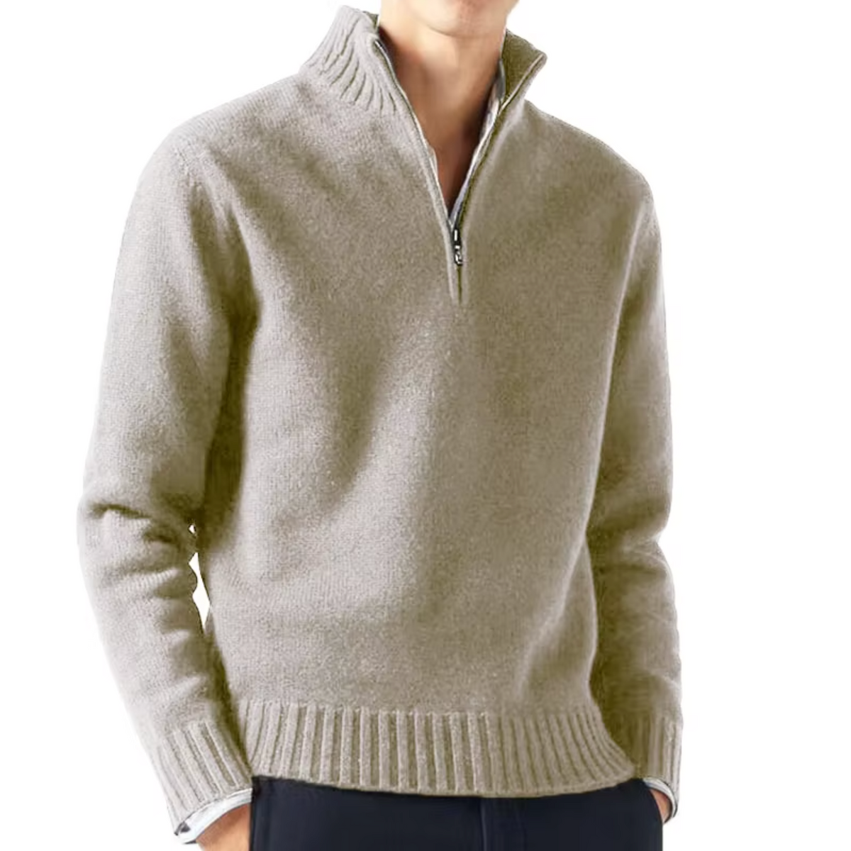 DELAUNAY | Dolcevita en Laine avec Zip pour Homme