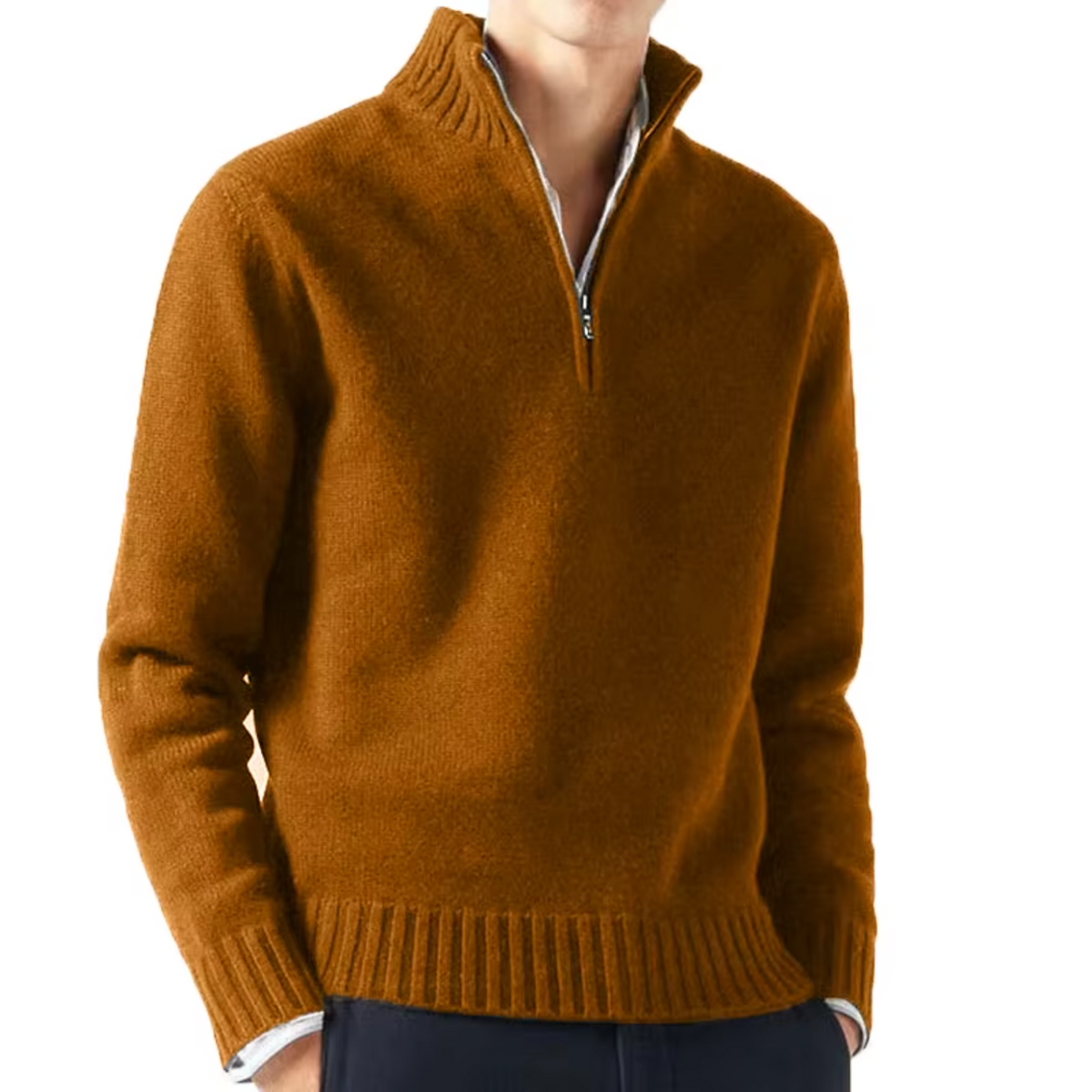DELAUNAY | Dolcevita en Laine avec Zip pour Homme