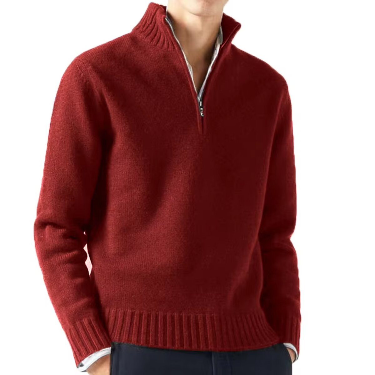 DELAUNAY | Dolcevita en Laine avec Zip pour Homme