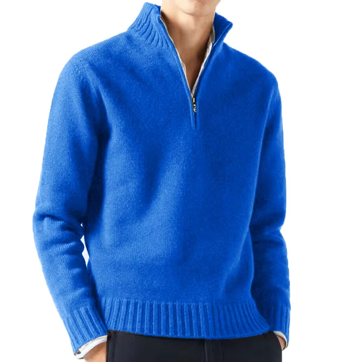 DELAUNAY | Dolcevita en Laine avec Zip pour Homme