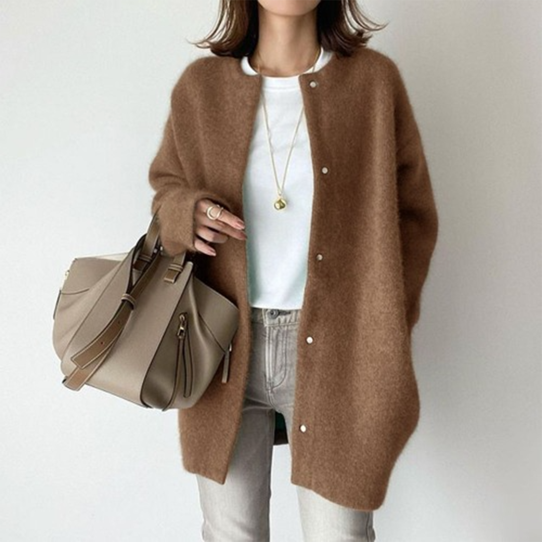 DELAUNAY | Cardigan Long sans Col Léa