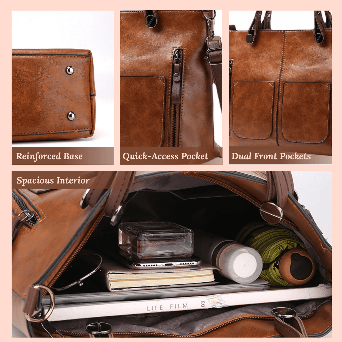Caterina | Sac Bandoulière Multi-Poches