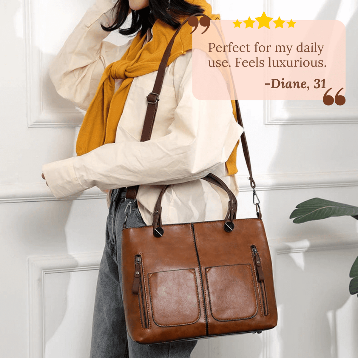 Caterina | Sac Bandoulière Multi-Poches
