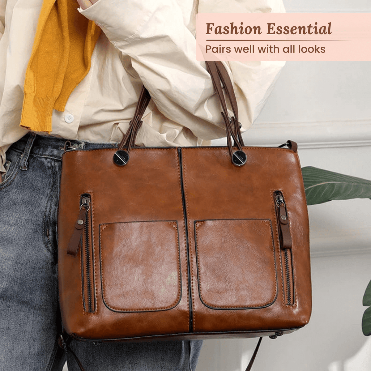 Caterina | Sac Bandoulière Multi-Poches