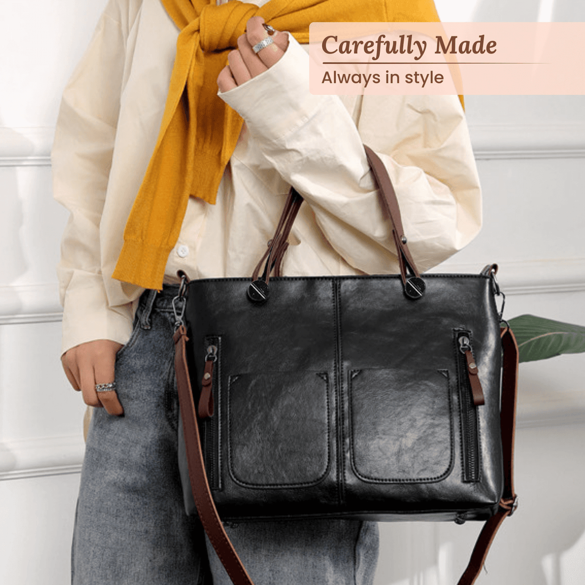 Caterina | Sac Bandoulière Multi-Poches