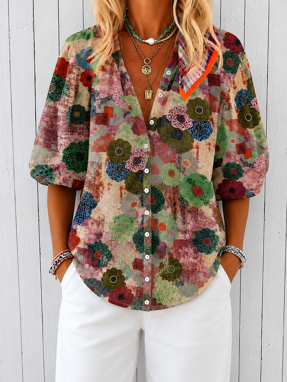 DELAUNAY | Blouse Estivale Colorée Nicole