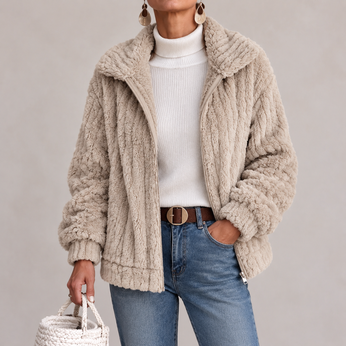 Roberta | Veste zippée confortable