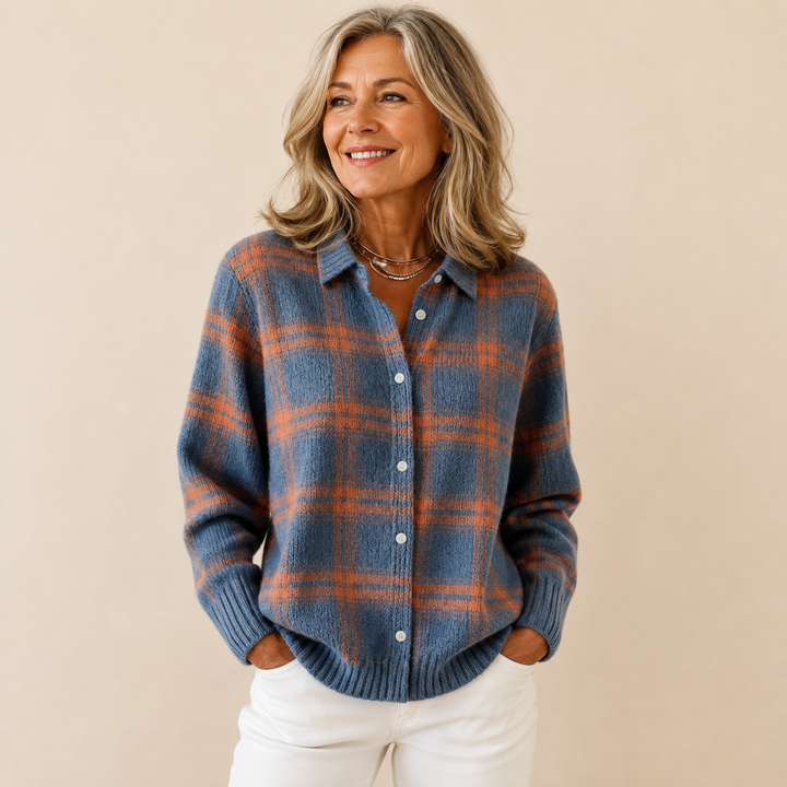 Delaunay | Veste-Chemise en Maille à Carreaux Florence