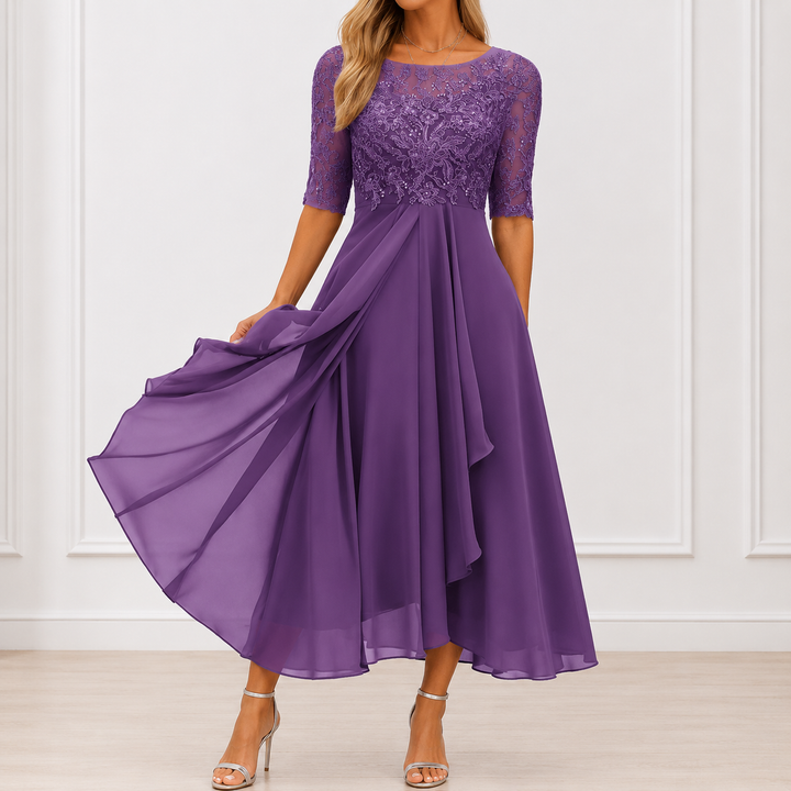 Delaunay | Robe Élégante Florale Marie
