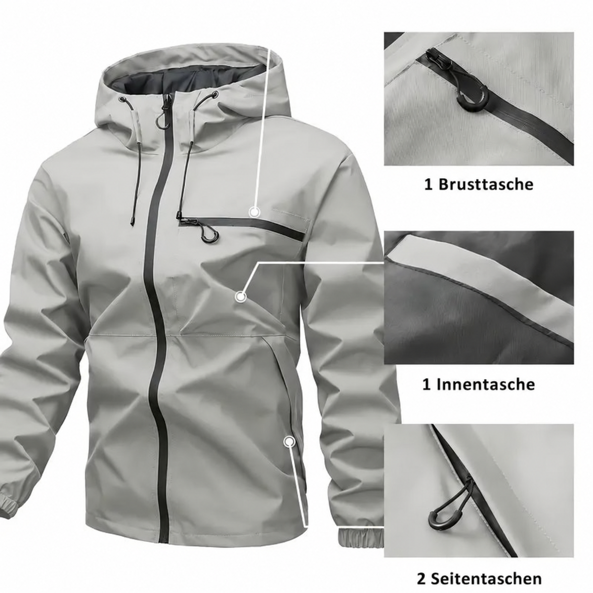 Veste de Sport Outdoor pour Homme au Design Uni