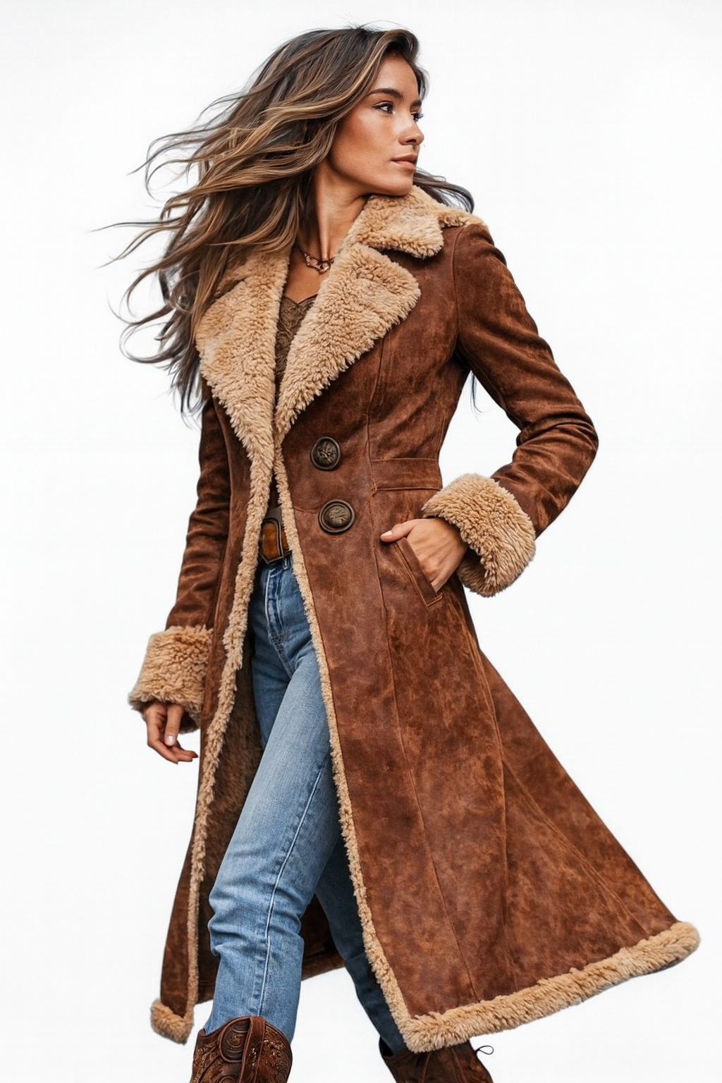 Amelie™ | Long Manteau Vintage