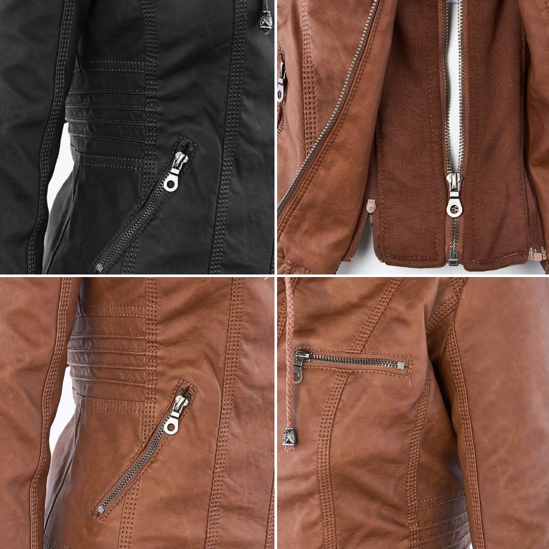 Callista | Veste moto à capuche