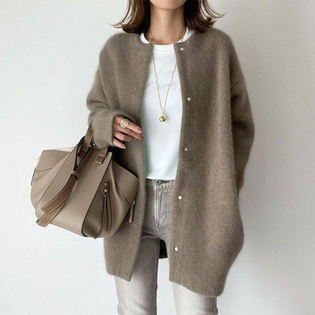 DELAUNAY | Cardigan Long sans Col Léa