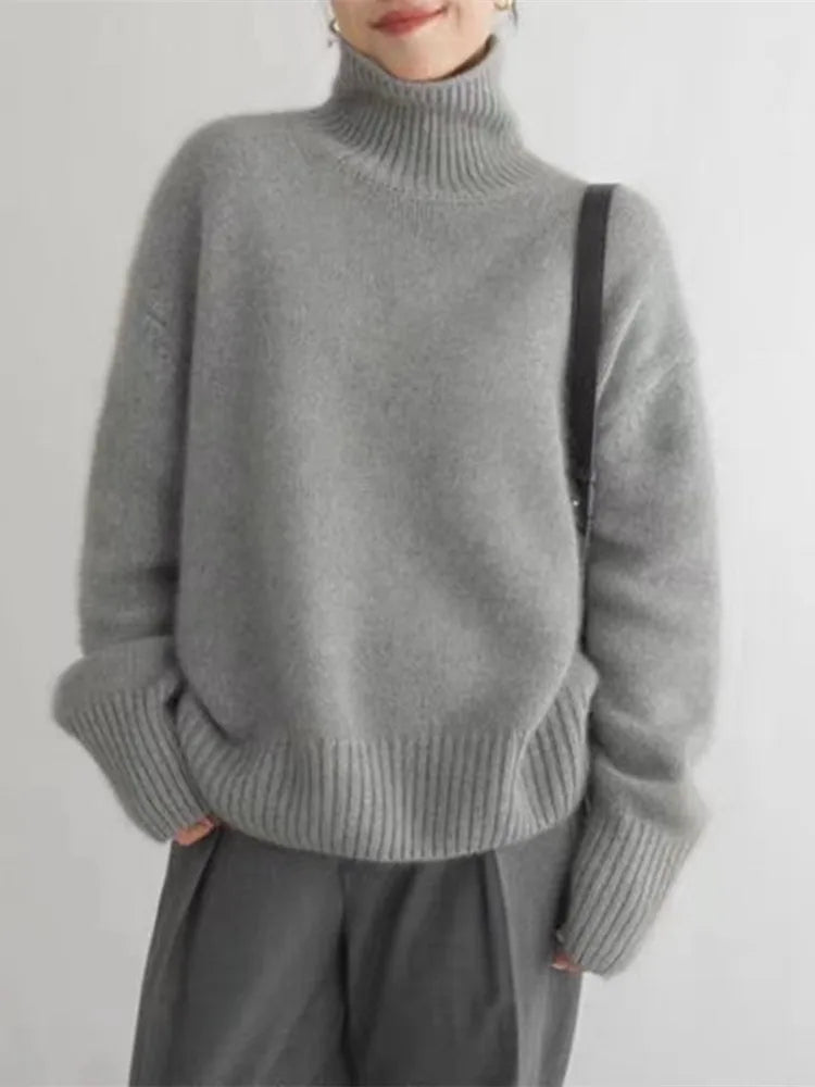 DELAUNAY | Pull Col Roulé Oversize Nathalie