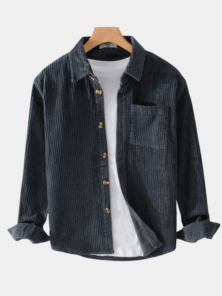 Delaunay | CHEMISE EN VELOURS CÔTELÉ POUR HOMME