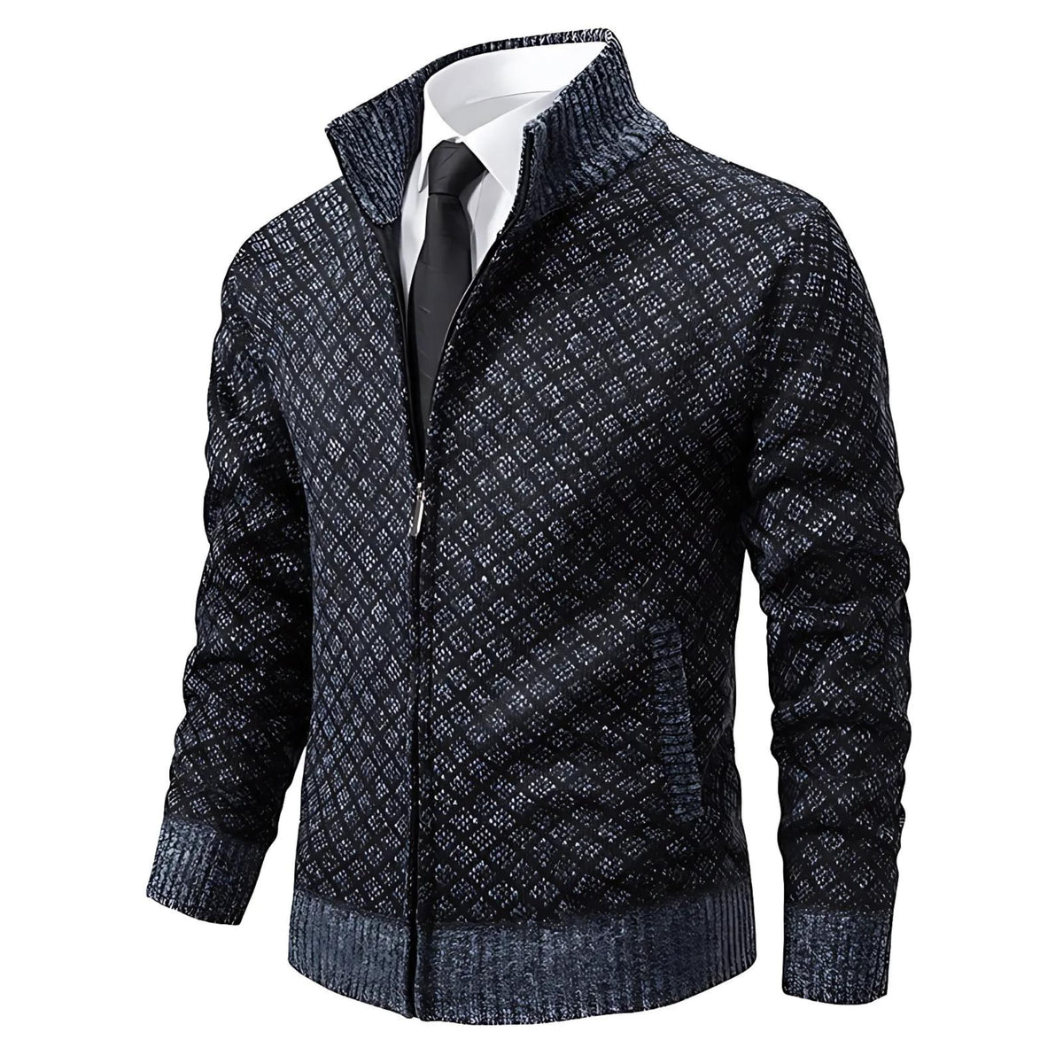 Corné Gilet en Maille Homme avec Fermeture Éclair