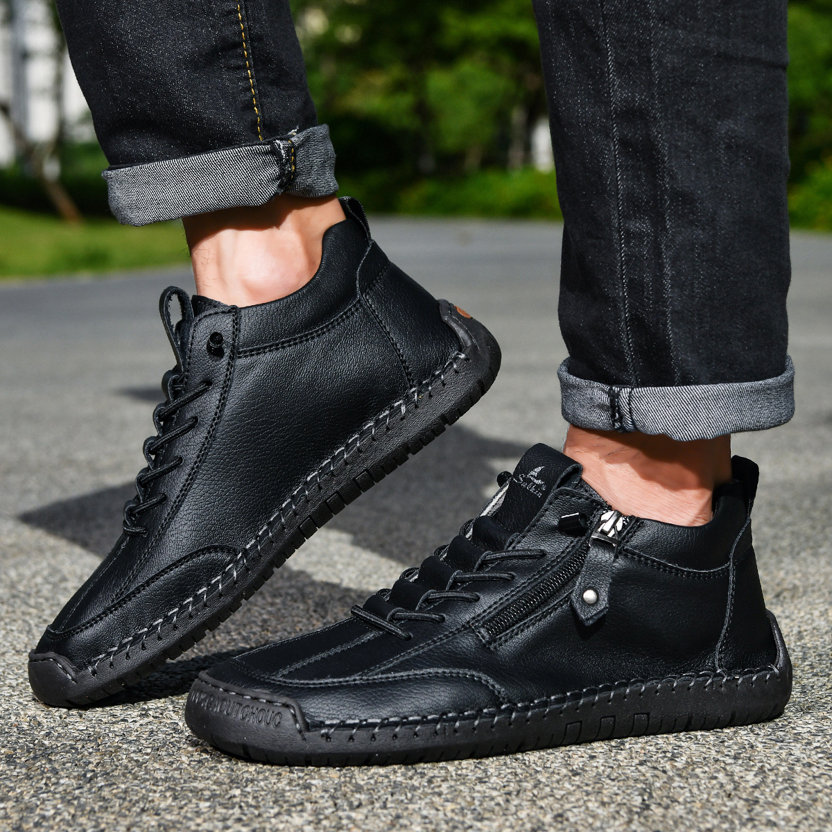 DELAUNAY | Chaussures en Nabuk avec Zip pour Homme