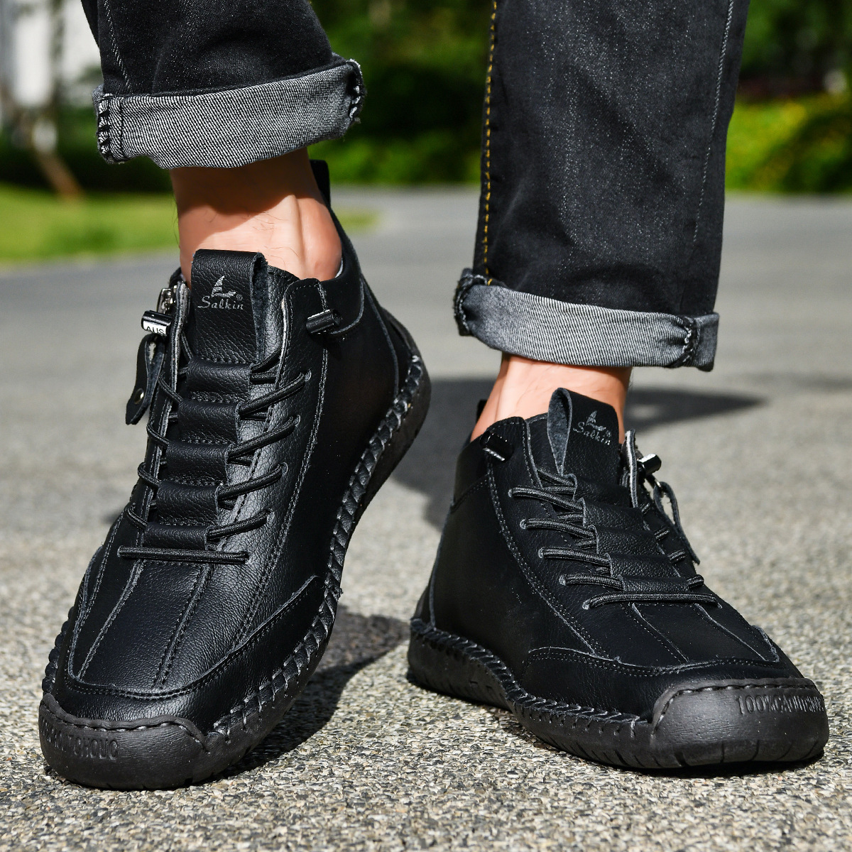 DELAUNAY | Chaussures en Nabuk avec Zip pour Homme