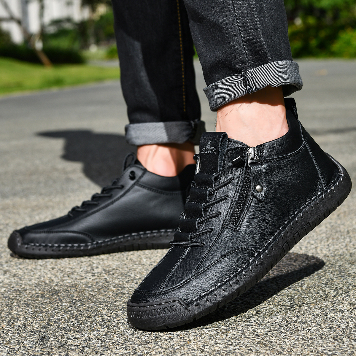 DELAUNAY | Chaussures en Nabuk avec Zip pour Homme