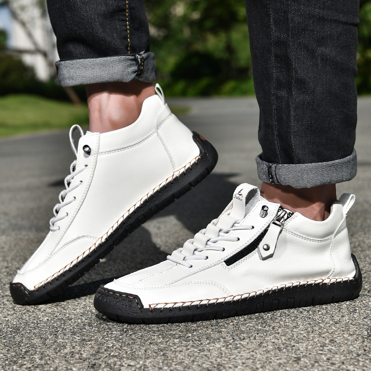 DELAUNAY | Chaussures en Nabuk avec Zip pour Homme