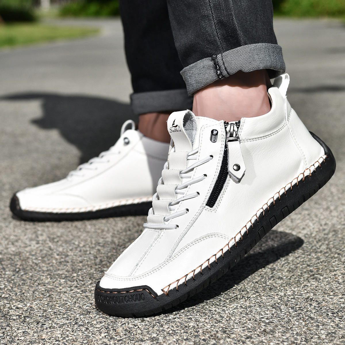 DELAUNAY | Chaussures en Nabuk avec Zip pour Homme