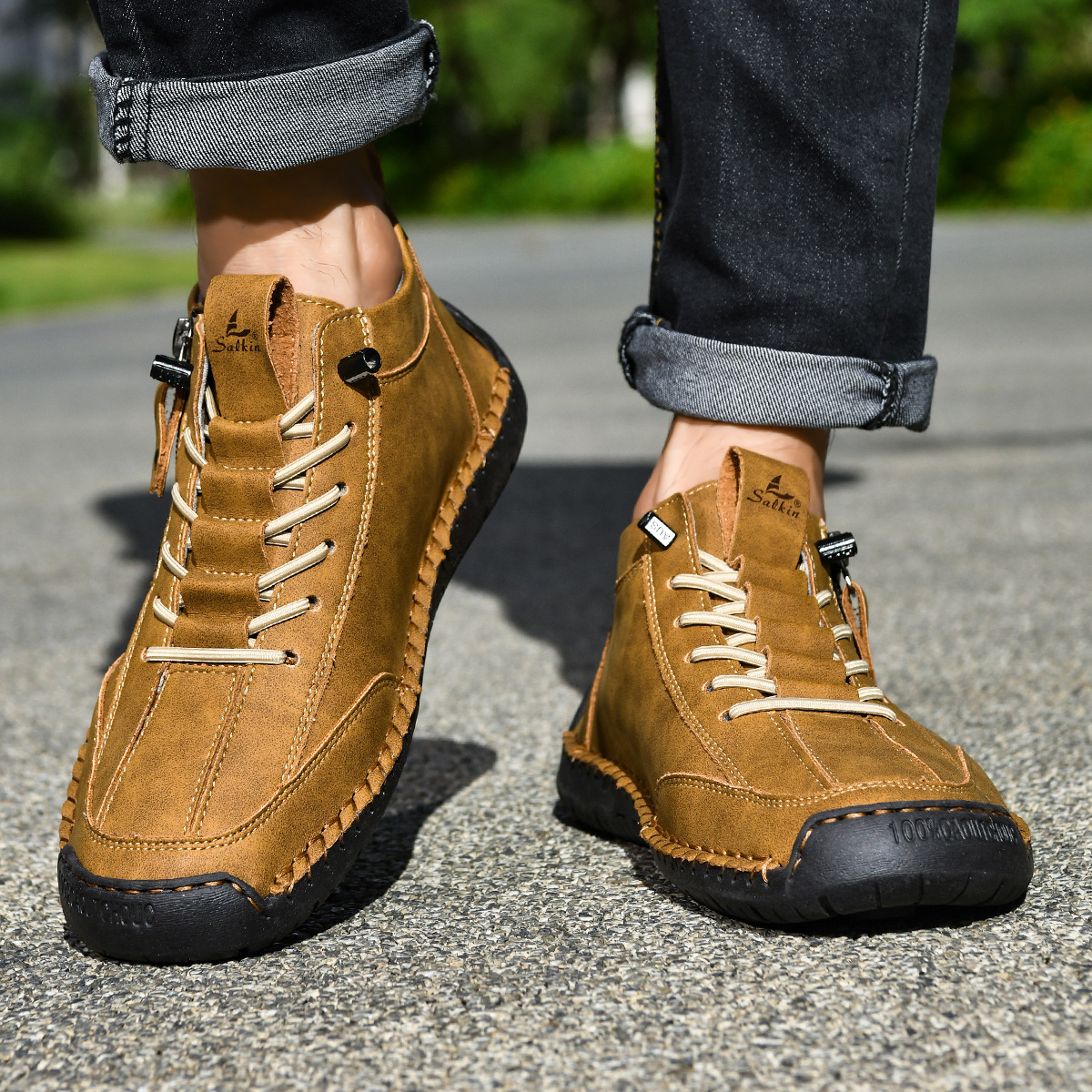 DELAUNAY | Chaussures en Nabuk avec Zip pour Homme
