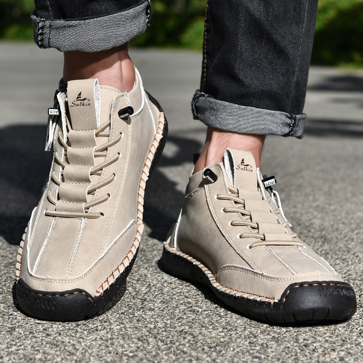DELAUNAY | Chaussures en Nabuk avec Zip pour Homme