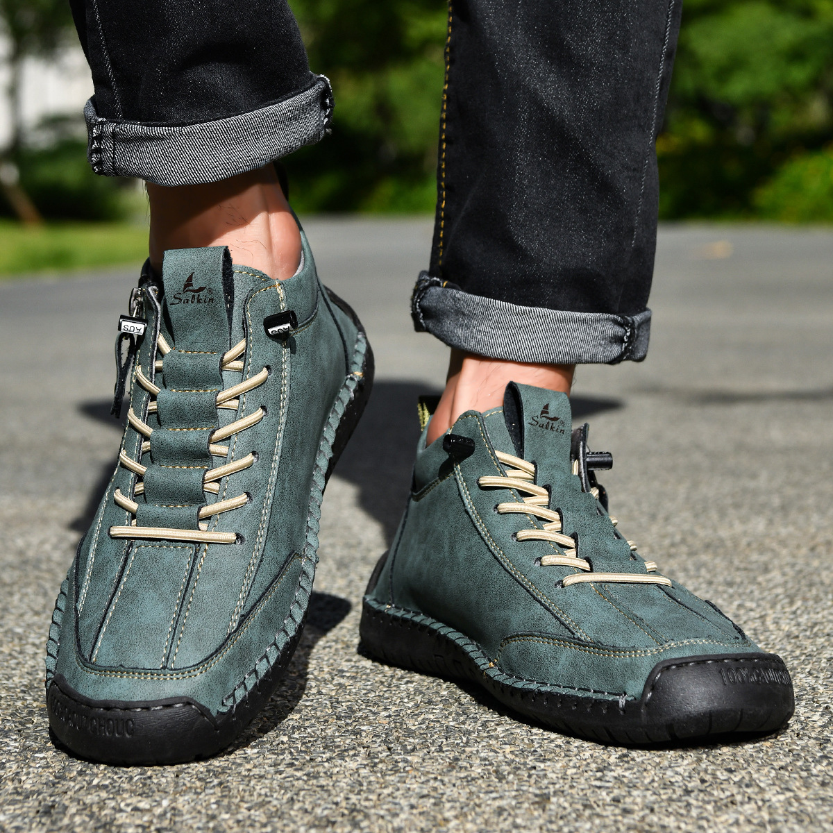 DELAUNAY | Chaussures en Nabuk avec Zip pour Homme