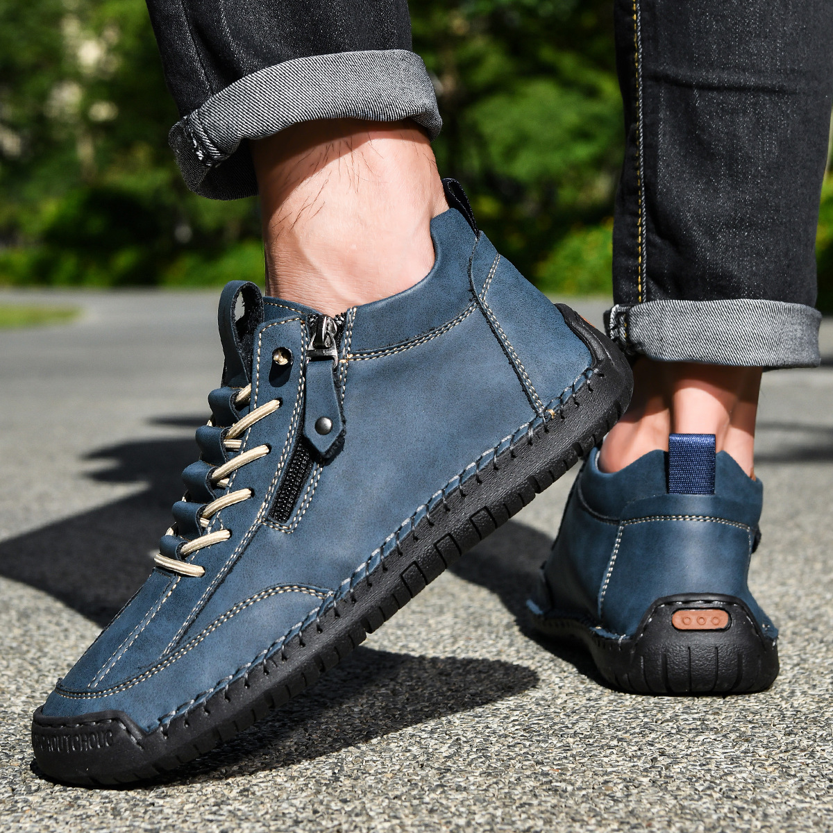 DELAUNAY | Chaussures en Nabuk avec Zip pour Homme