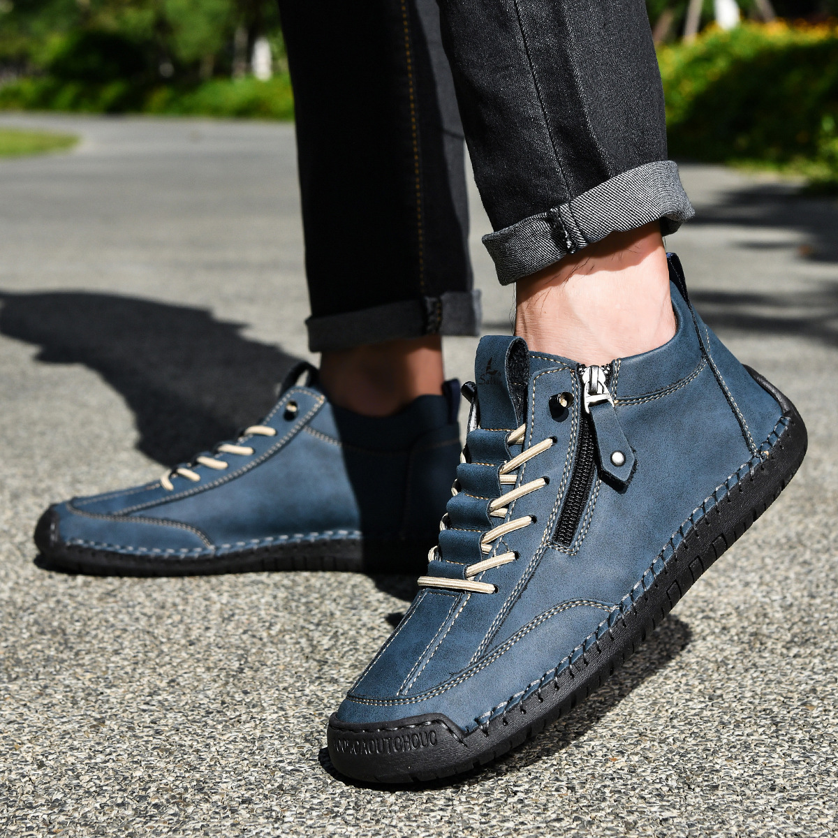 DELAUNAY | Chaussures en Nabuk avec Zip pour Homme