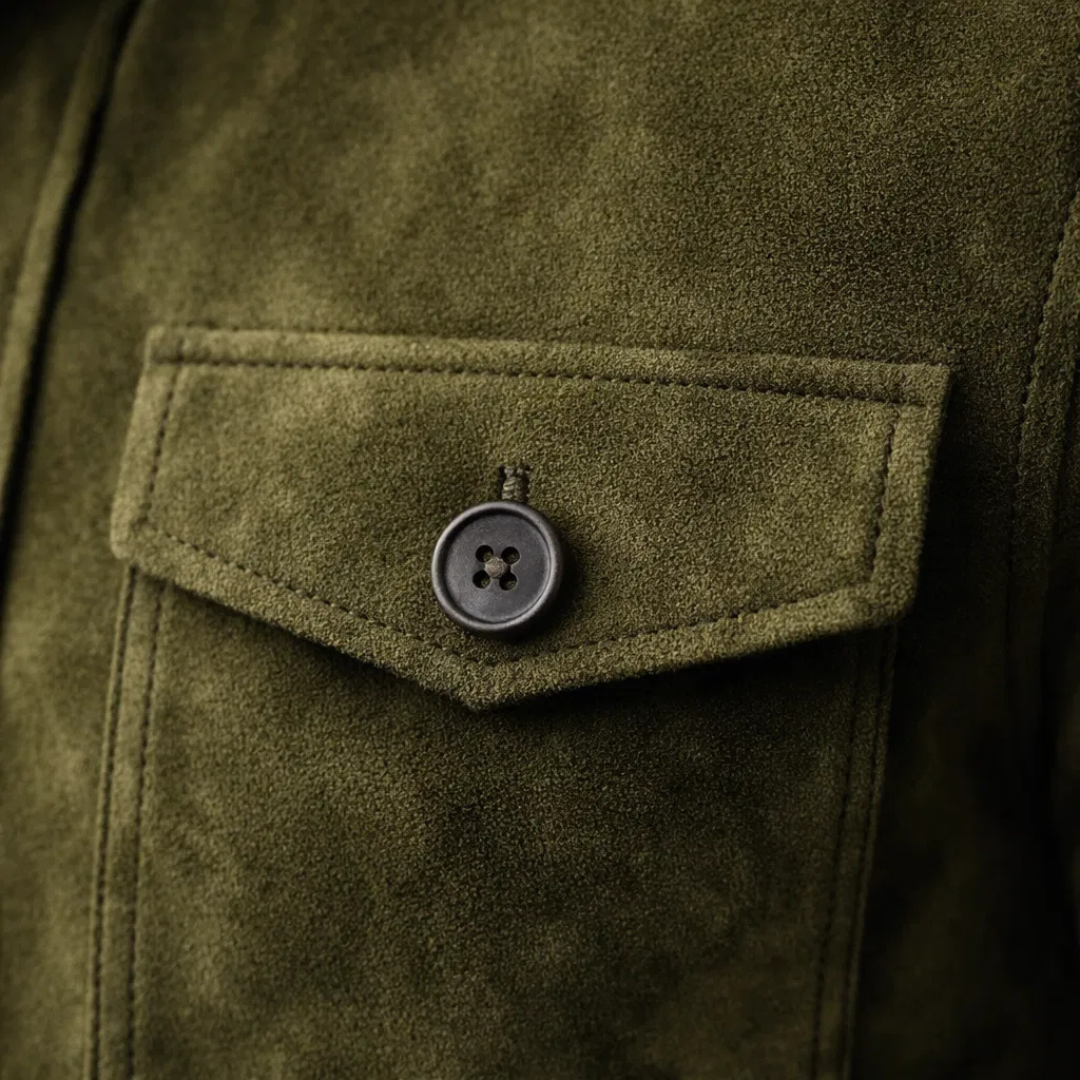 DELAUNAY | Veste Élégante Suédée Marc