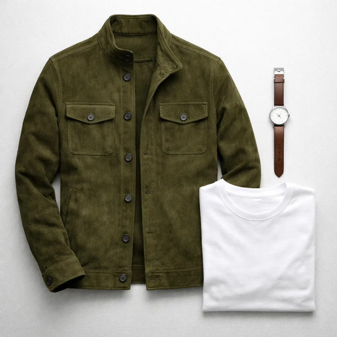DELAUNAY | Veste Élégante Suédée Marc