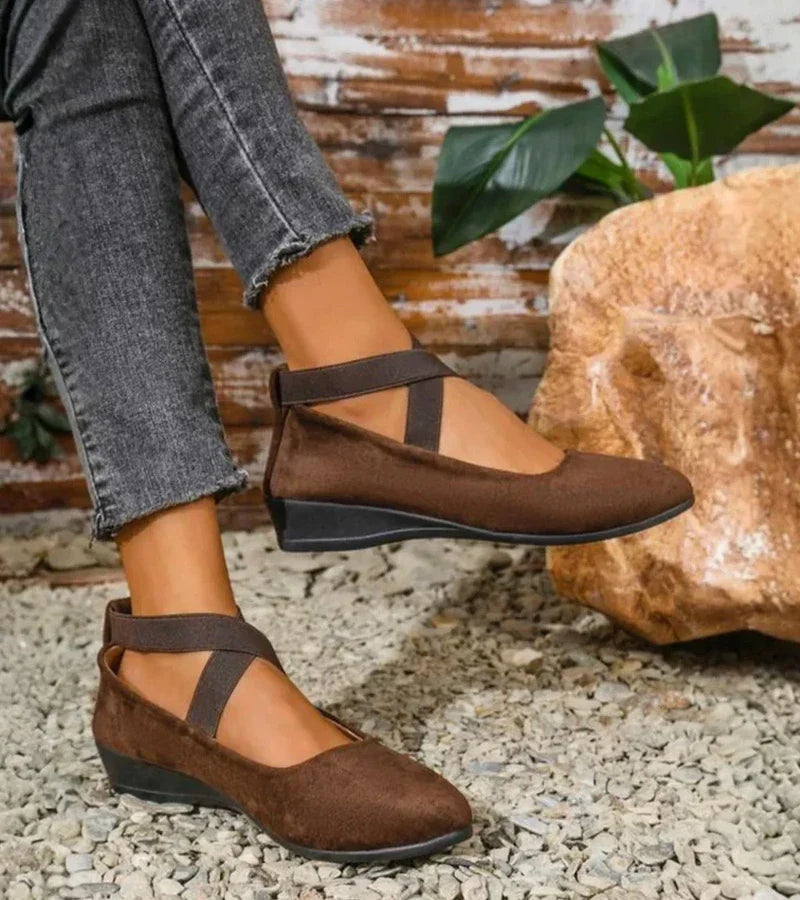 DELAUNAY | Ballerines Fermées à Semelle Compensée