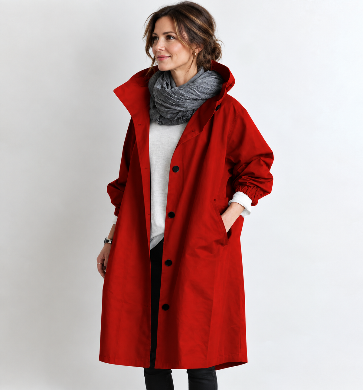 Marina | Manteau long à capuche