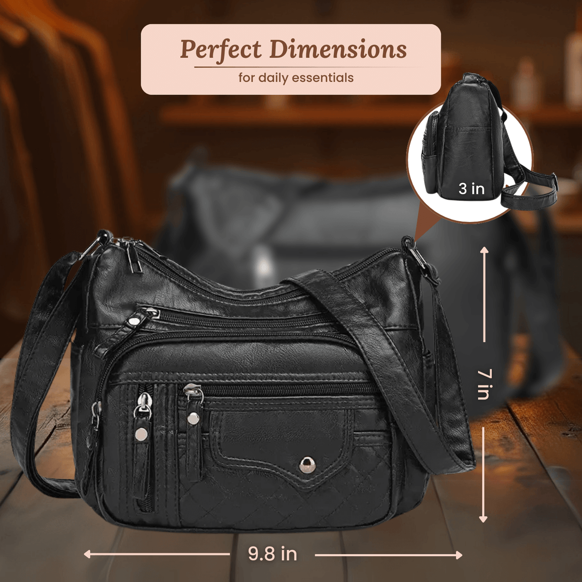 Antonina | Sac Bandoulière au Style Utilitaire