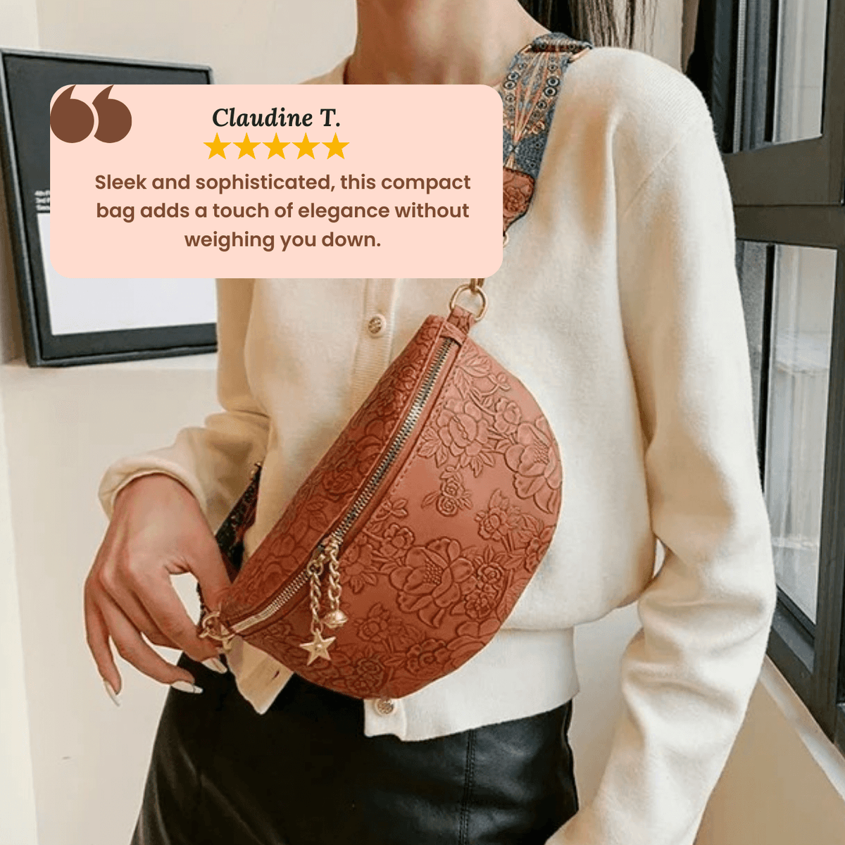 Filomena | Sac Bandoulière Charme Embossé