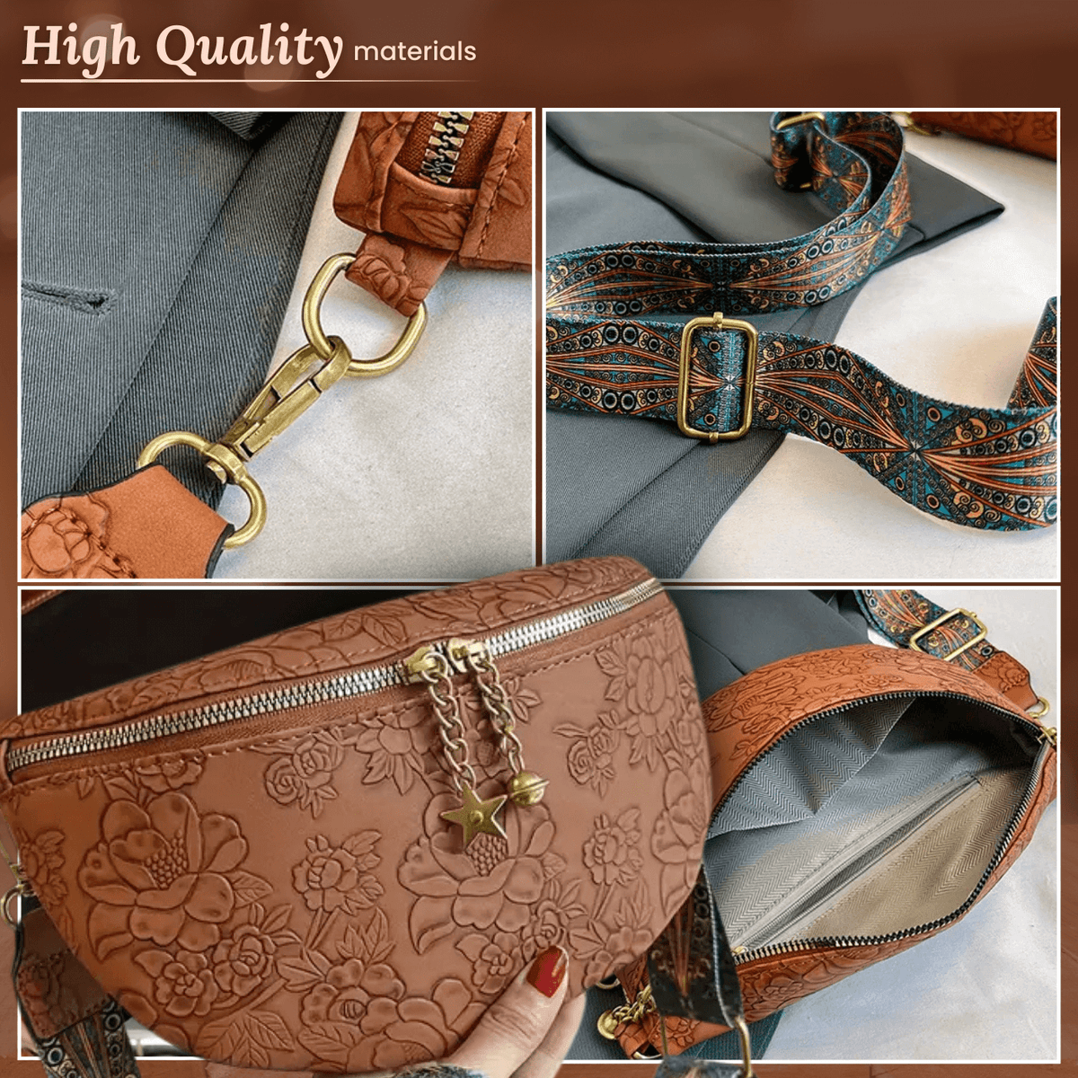 Filomena | Sac Bandoulière Charme Embossé