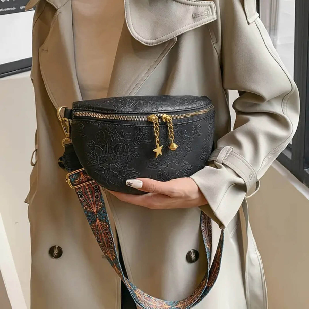 Filomena | Sac Bandoulière Charme Embossé