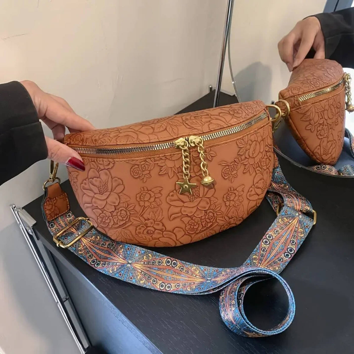 Filomena | Sac Bandoulière Charme Embossé