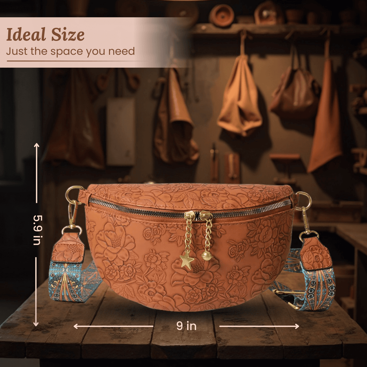 Filomena | Sac Bandoulière Charme Embossé
