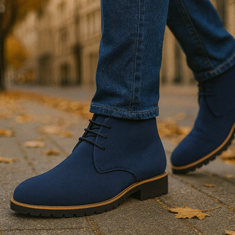 Ethan | Élégantes Bottines Hautes Homme Design avec Semelle Profilée