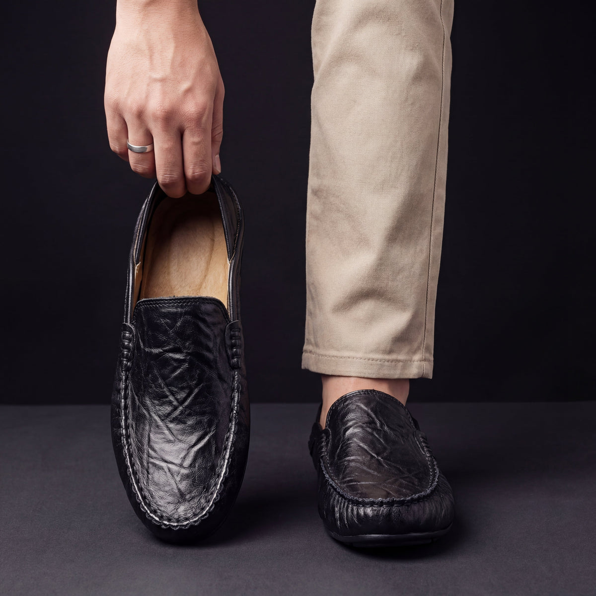 DELAUNAY | Mocassins Cuir Souple Antoine