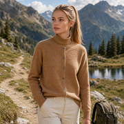 DELAUNAY | Cardigan Fin Col Montant Léa